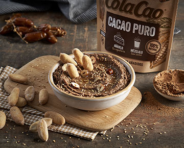 Hummus al Cacao Puro y avellanas