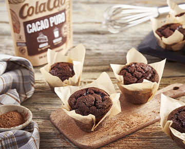 Muffins con Cacao Puro de ColaCao