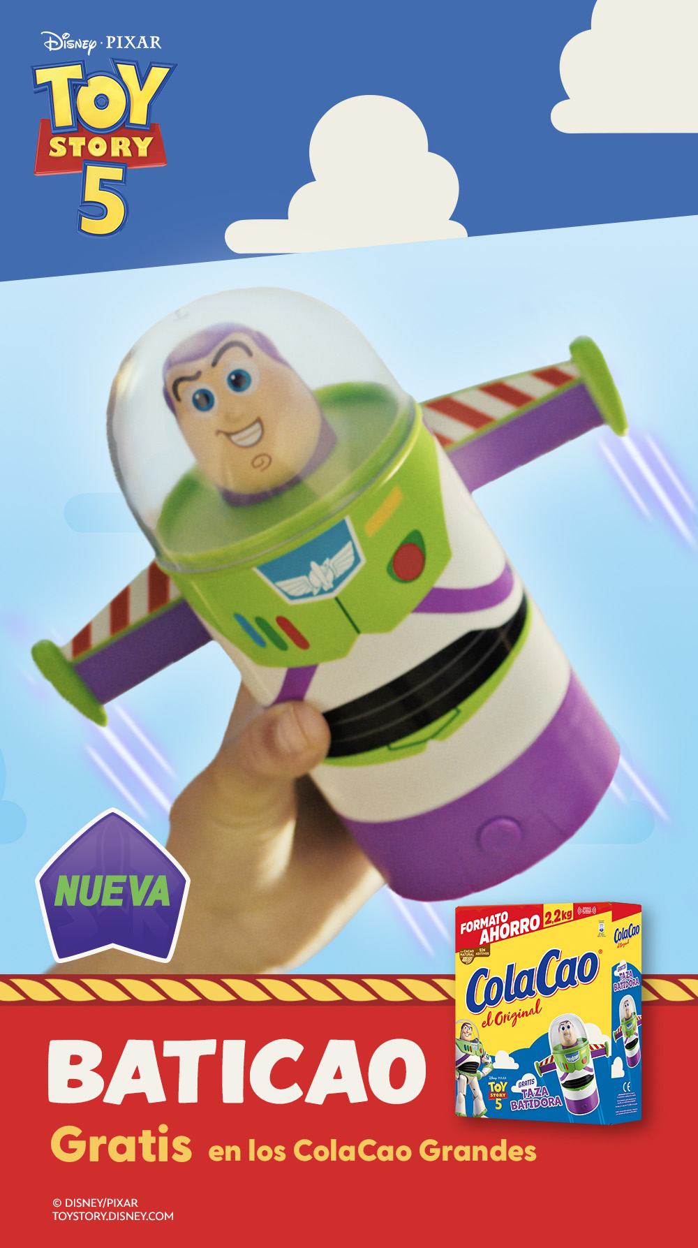 ColaCao Toy Story 5 - Baticao gratis